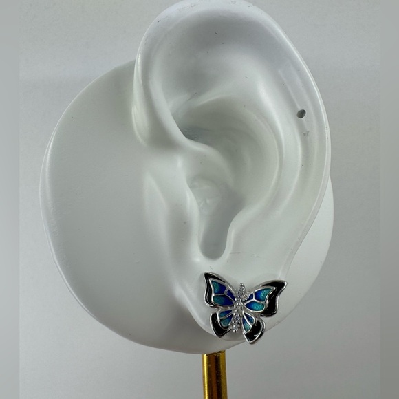 2/$30 Genuine 925 Sterling Silver Butterfly Earrings - Picture 6 of 9